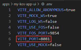 vite port change
